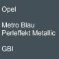 Preview: Opel, Metro Blau Perleffekt Metallic, GBI.